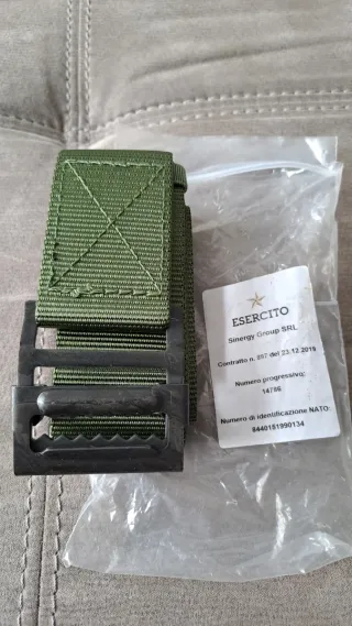 Cintura Militare Esercito Fibbia Verde