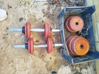 Press banca, máquina de empuje y barra