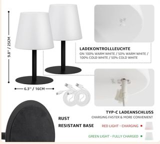 Pack 2 Lámparas Mesa Inalámbricas Postlucky