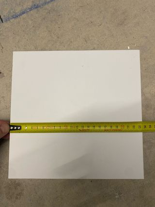 Balda Cuadrada Blanca de madera. Estantería