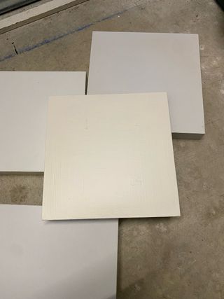 Balda Cuadrada Blanca de madera. Estantería