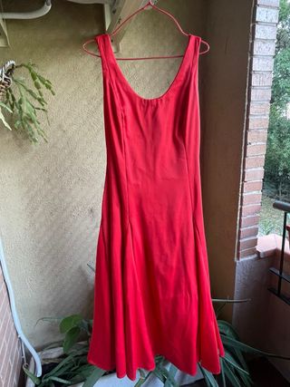 Traje de Flamenco danza española Rojo y Negro