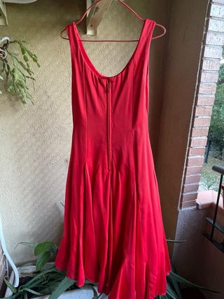 Traje de Flamenco danza española Rojo y Negro