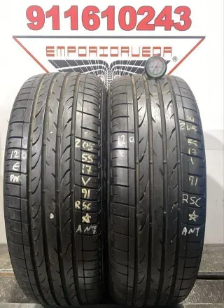 205 55 17 V BRIDGESTONE RUEDA AL 90% VIDA UTIL