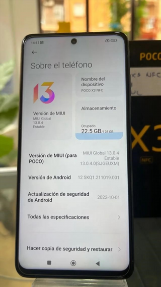 Xiaomi Poco X3 NFC 128GB Negro