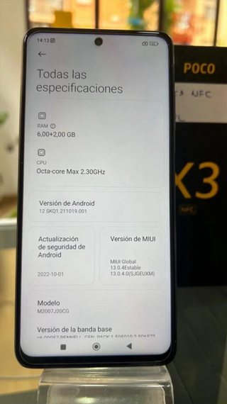 Xiaomi Poco X3 NFC 128GB Negro