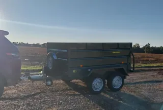 Remolque basculante doble eje 220x140