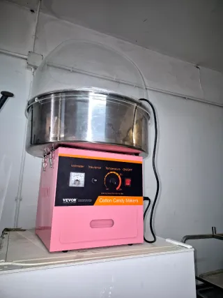 Máquina de Algodón de Azúcar VEVOR Rosa