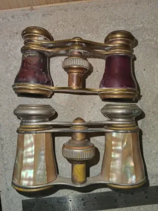 2 Binoculares Antiguos de Teatro