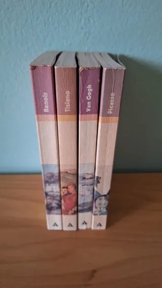 Lotto di 4 libri, Van Gogh,Picasso,Renzi e Tiziano