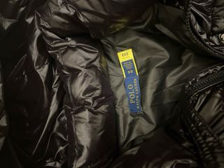 Abrigo Ralph Lauren Negro con Capucha