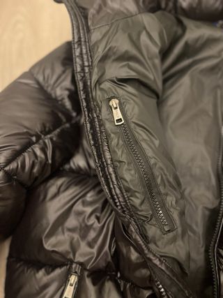 Abrigo Ralph Lauren Negro con Capucha