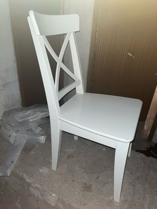 URGE VENTA 4 Sillas Ikea Ingolf Madera Blanca