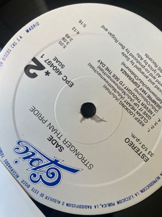 Sade Stronger Than Pride Vinilo R&B Soul