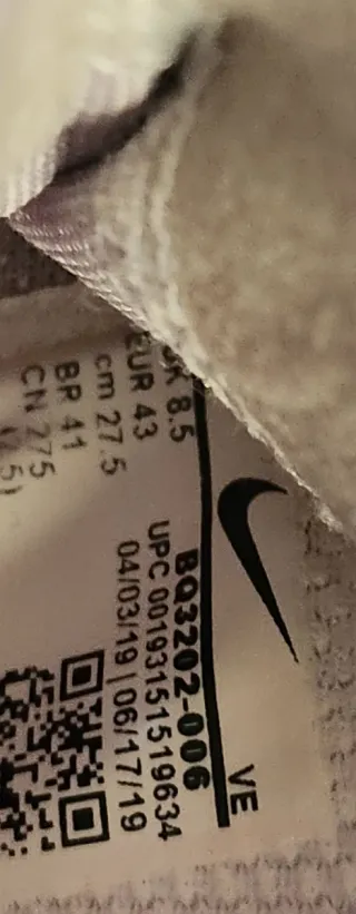 Zapatillas Nike Running Negras/Blancas