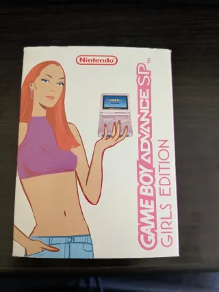 Game Boy Advance SP Rosa con Caja