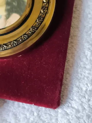 CUADRO DECORATIVO VINTAGE CON FOTOS EN TERCIOPELO