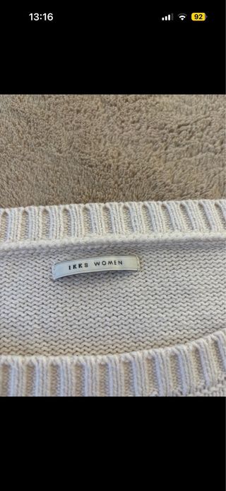 Jersey IKKS mujer blanco