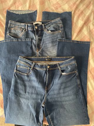 Pantalones anchos vaqueros talla 42