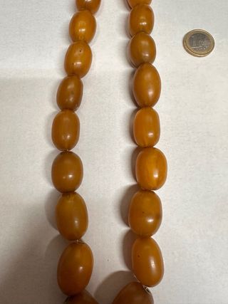 Collana vintage con perle ovalate