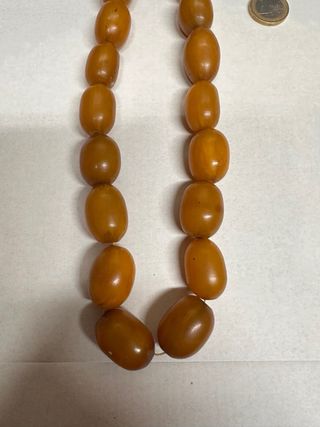 Collana vintage con perle ovalate