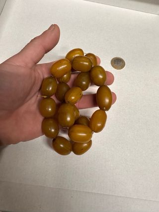 Collana vintage con perle ovalate