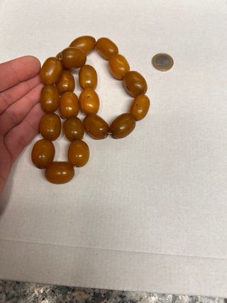 Collana vintage con perle ovalate