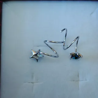 Conjunto Plata 925: Colgante, Anillo y Pendientes