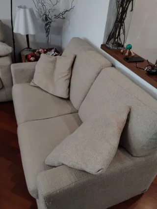 Divano letto tre posti e divano 2 posti tessuto be