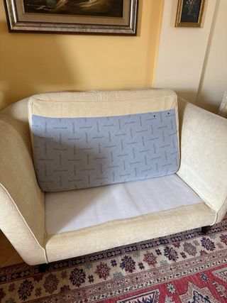 Divano 2 posti Poltrone e Sofà crema