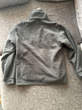 Forro Polar Columbia Gris Cremallera