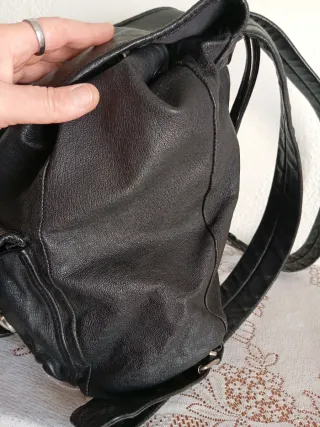 Mochila Piel Vintage Dressing Negra