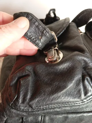 Mochila Piel Vintage Dressing Negra