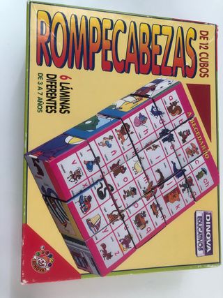 Rompecabezas Abecedario 12 Cubos Dinova