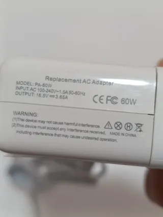 Cargador MacBook Air 60W