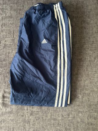Pantalones Adidas Azul Marino Rayas Blancas