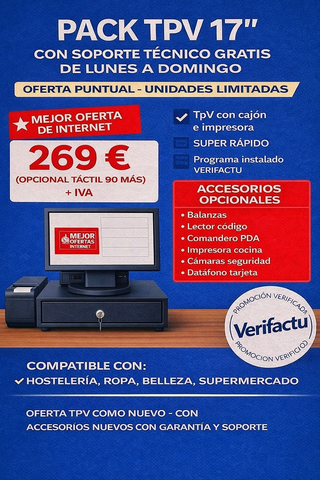 TPV Completo con Factura y Garantía soporte técnic