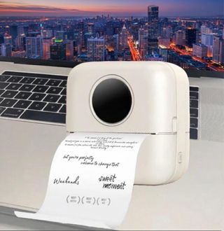 Mini Impresora Térmica Portátil Blanca