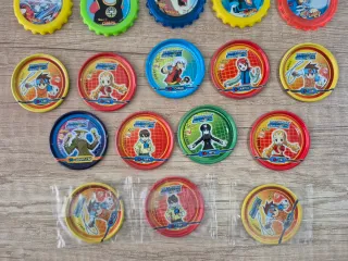 Chaps Dragon Ball y Tazos Metal Megaman sellados