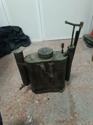 Mochila pulverizador cobre antigua