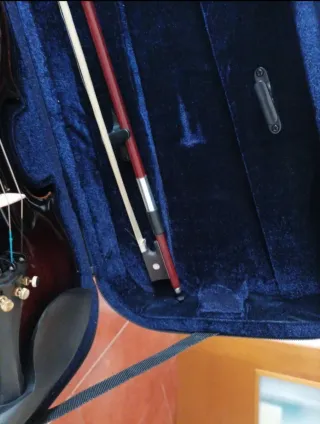 Violín para zurdo con estuche y arco