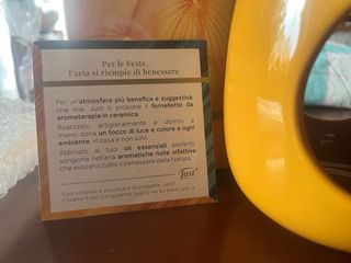 Fornelletto aromaterapia Just giallo