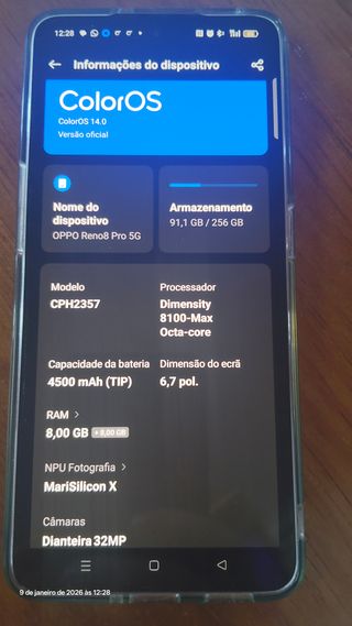Oppo Reno 8 Pro Preto