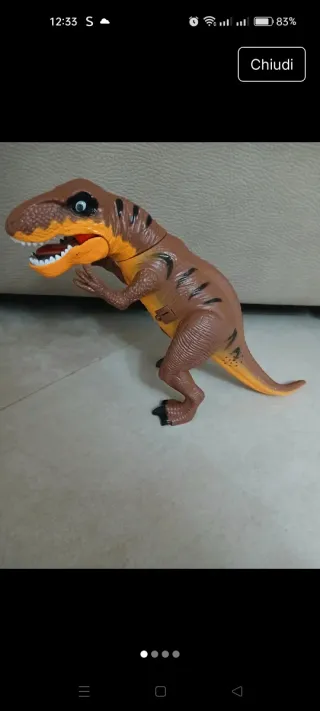 Dinosauro sonoro marrone