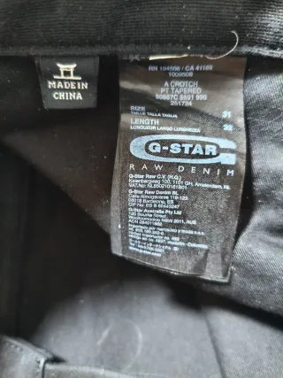 Jeans G-Star A-Crotch Tapered Negros