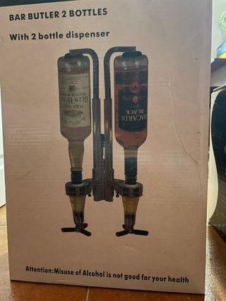 Dispensador doble para botellas de licor