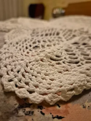 Copriletto uncinetto fatto a mano