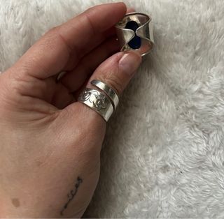 Anillo Lapislázuli Plata Ajustable