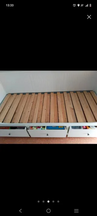 Cama Diván Ikea Blanca con Cajones