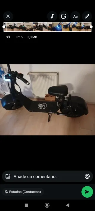 Patinete Eléctrico Negro